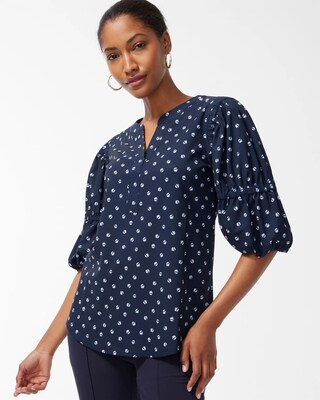 Zenergy UPF Neema Dot Print Top