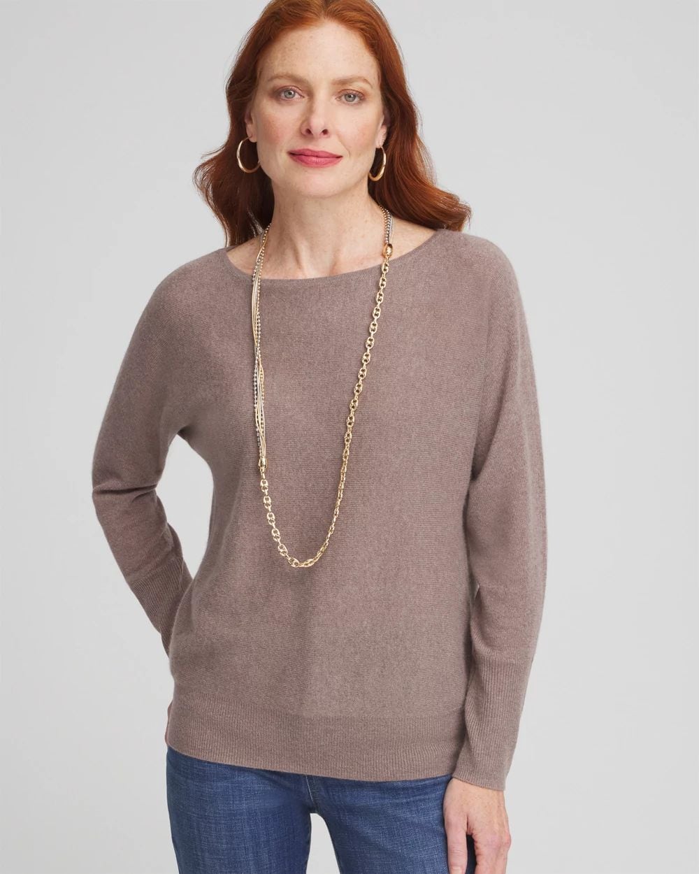 Cashmere Bateau Neck Sweater