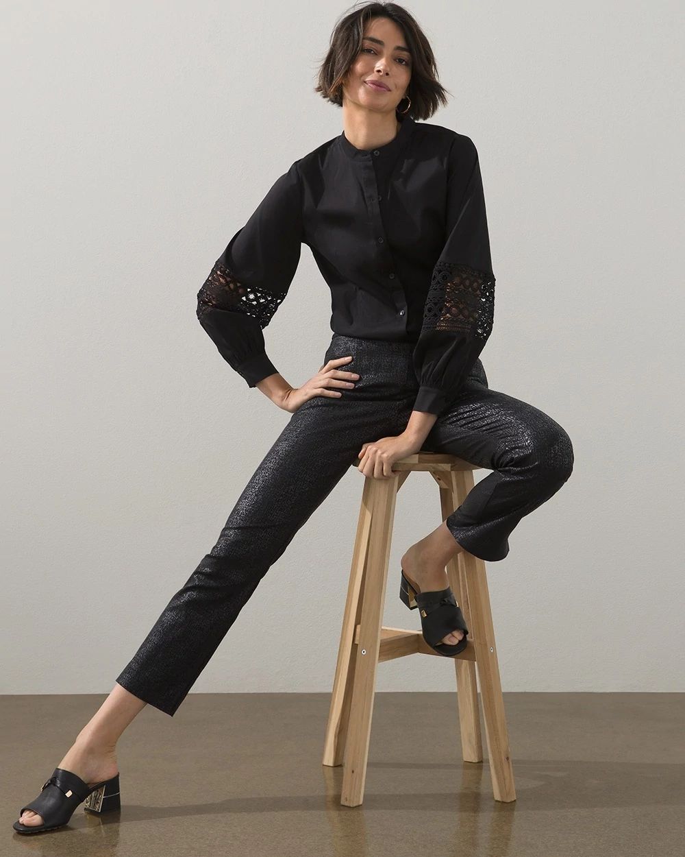 Poplin Billow Sleeve Shirt