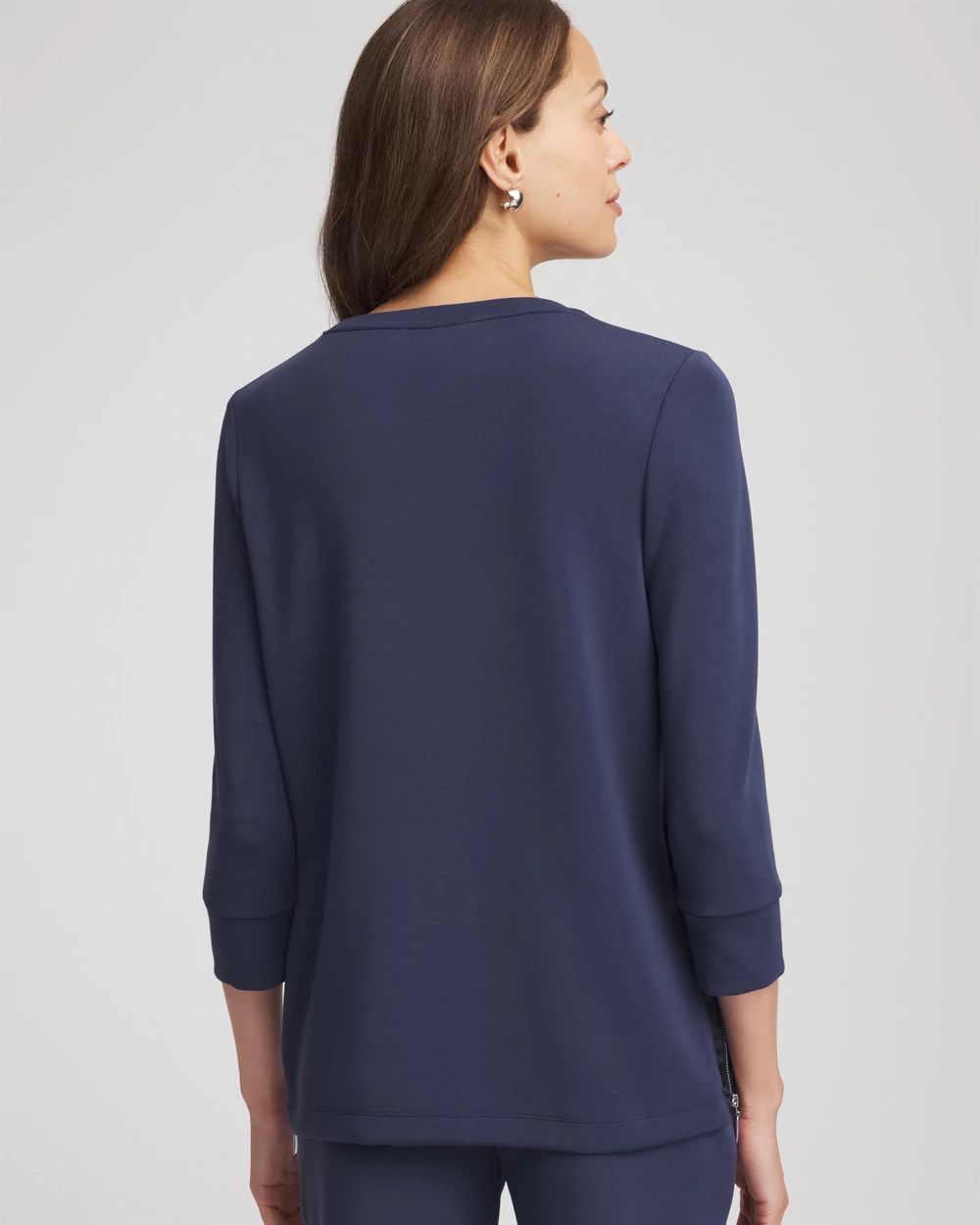 Zenergy® Scuba Satin-Trim Tunic