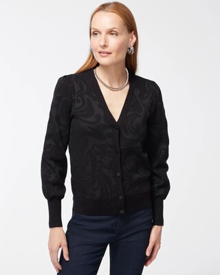 Mesh Jacquard Cardigan
