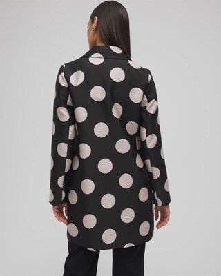 Polka Dot Jacquard Topper click to view larger image.