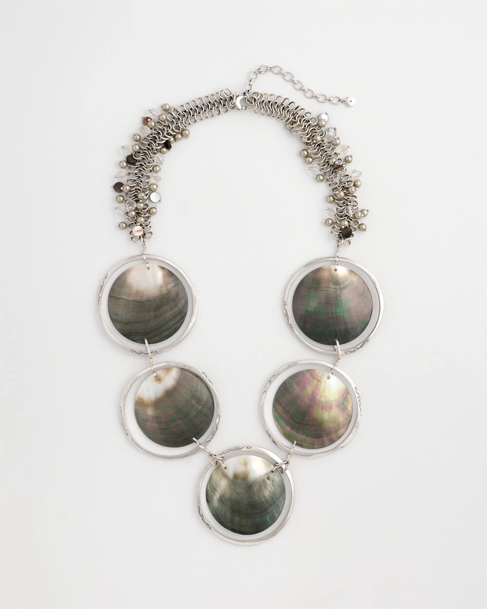 Chico's Originals Genuine Black Lip Shell Necklace