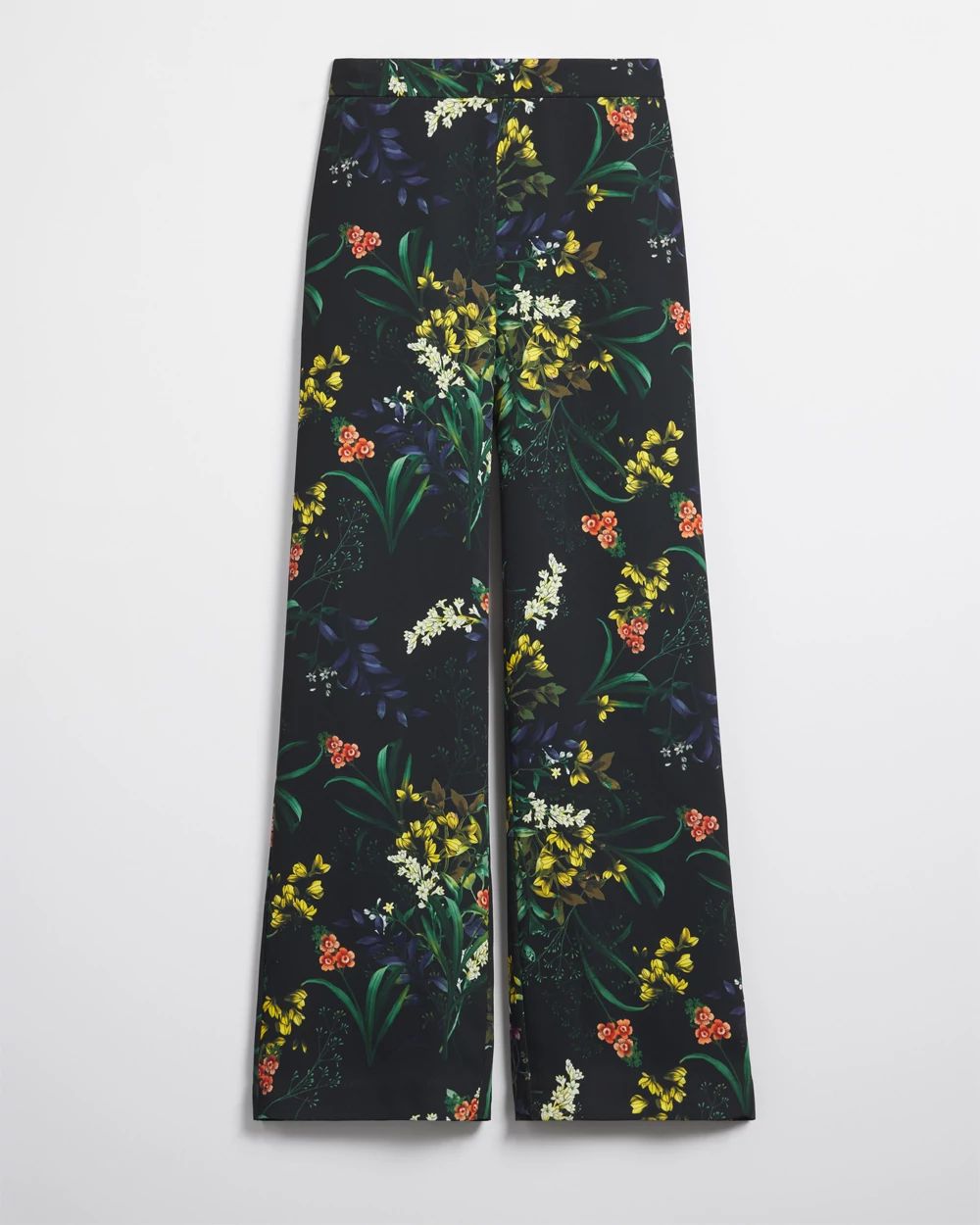 Floral Wide Leg Soft Pants click to view larger image.