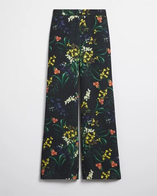 Floral Wide Leg Soft Pants click to view larger image.