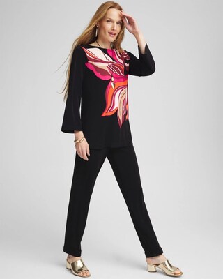 Travelers™ Floral Boat Neck Tunic