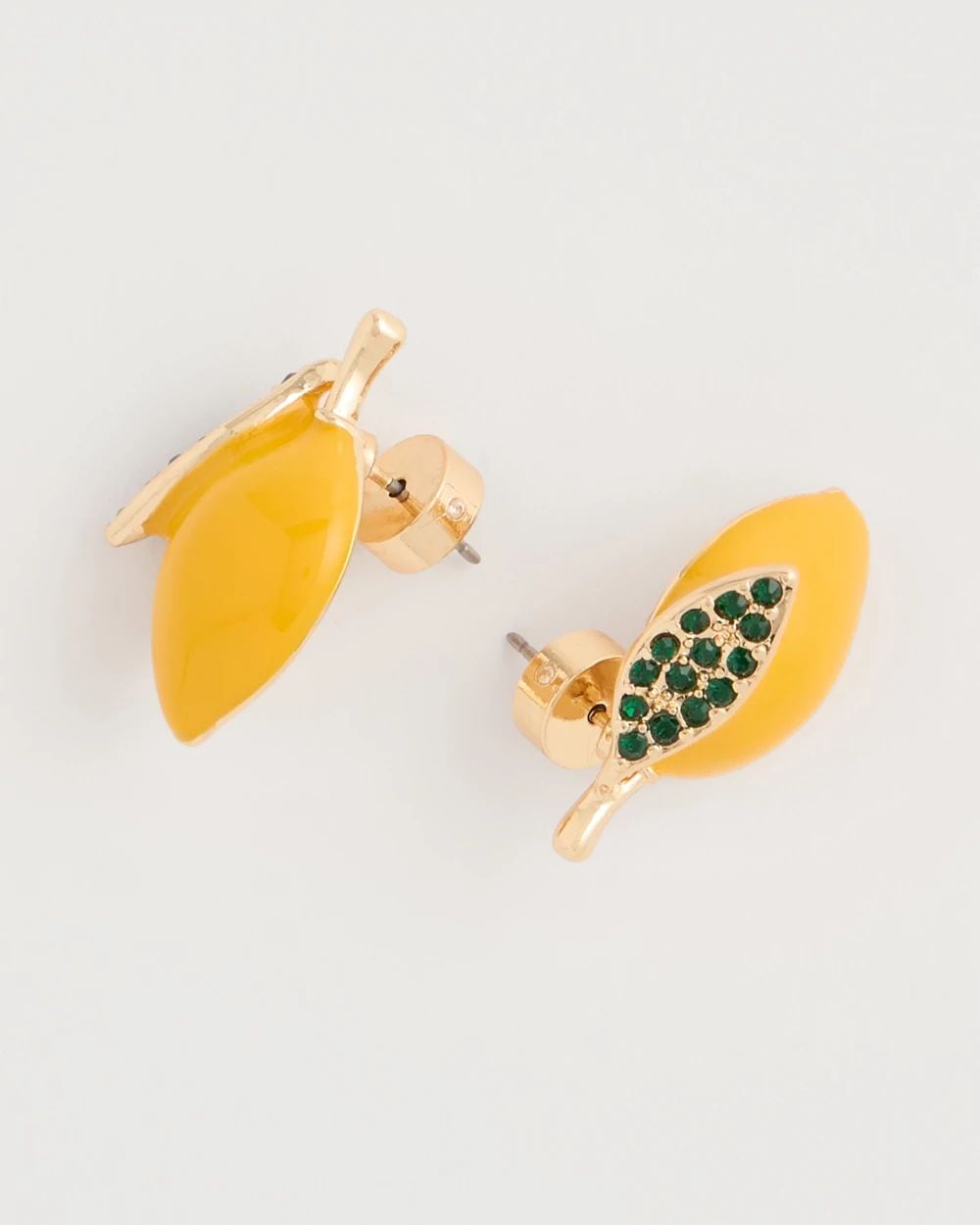 Luxurious Lemon Stud Earrings