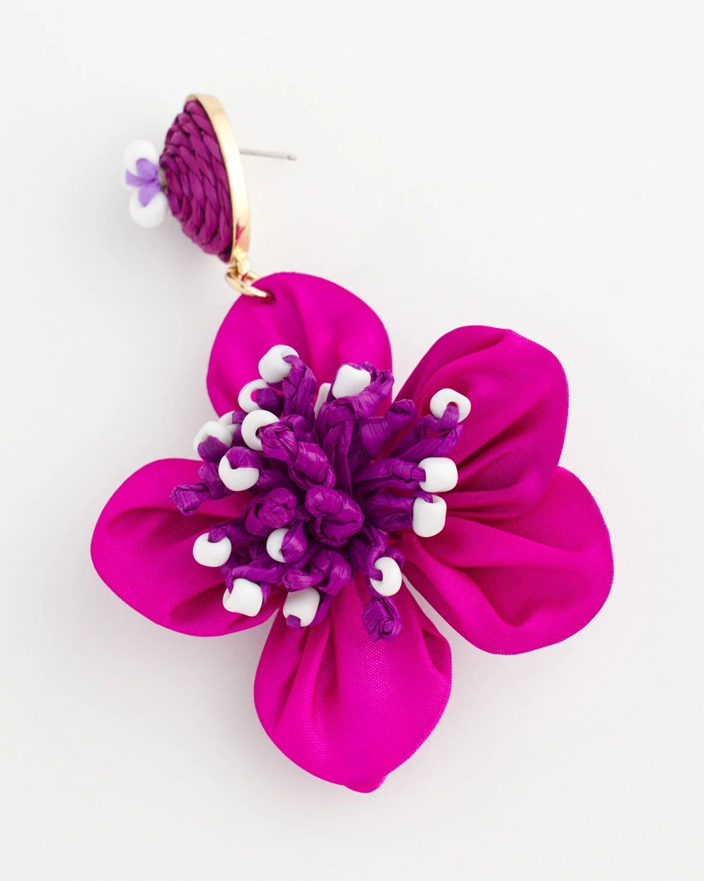 No Droop® Silk Flower Earrings
