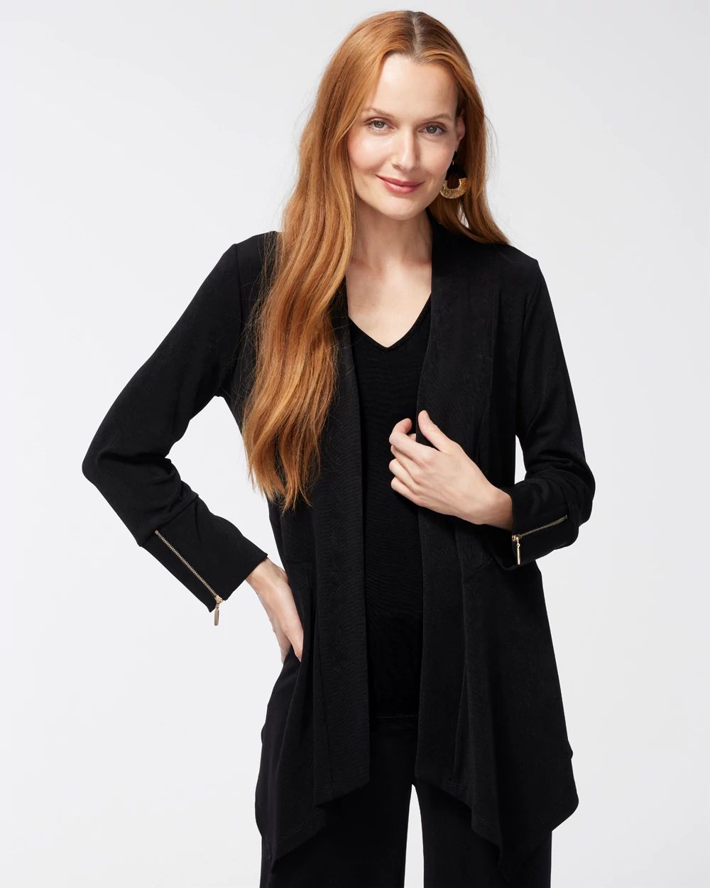 Travelers Zip Sleeve Cardigan