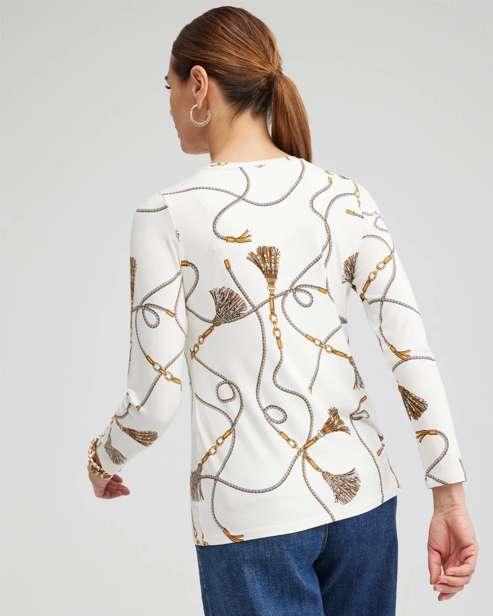 Touch of Cool Chain Print Layering Tee
