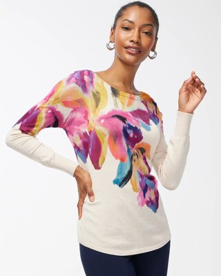 Floral Pullover Sweater