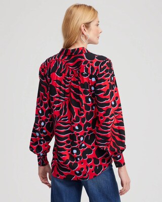 Twill Animal Print Tunic