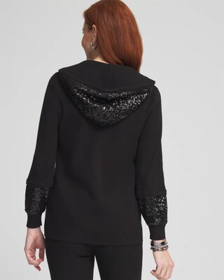 Zenergy® Luxe Sequined Sweater Blazer click to view larger image.