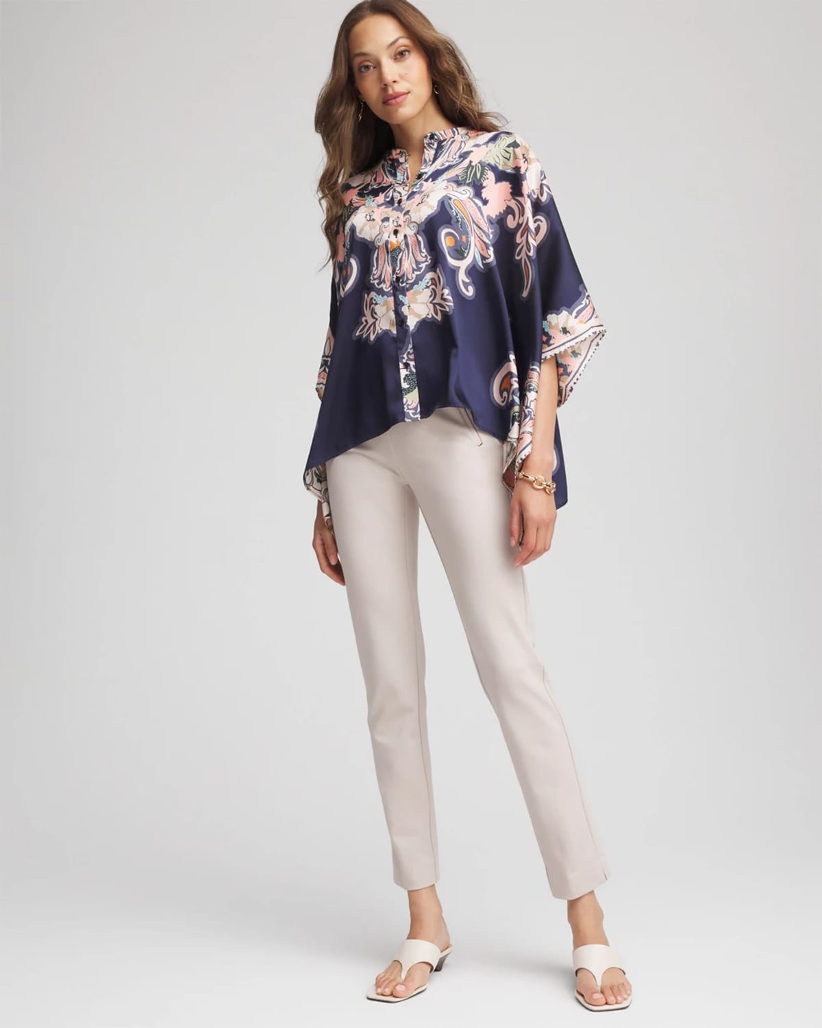 Chico's Juliet Slim Ankle Pants In Taupe In Brown