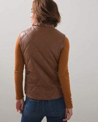 Faux Leather Vest