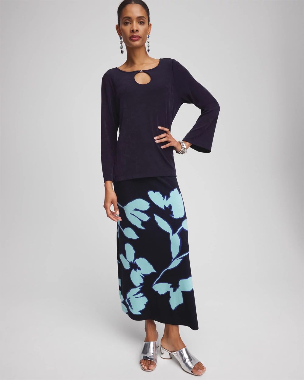 Travelers™ Midi A-line Skirt