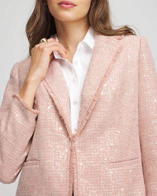 Party Tweed Sequins Blazer click to view larger image.