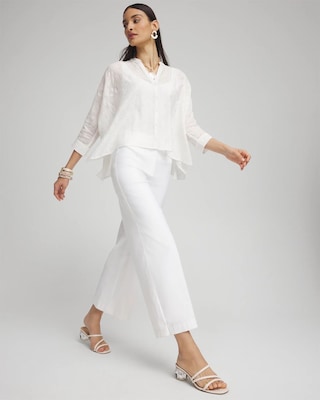 Black Label™ Wide Leg Cropped Pants click to view larger image.