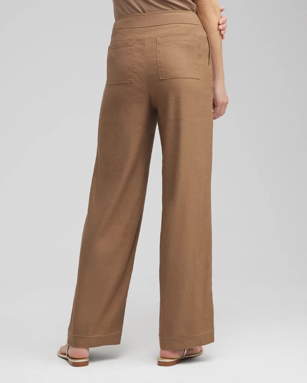 Petite Linen Blend Pants