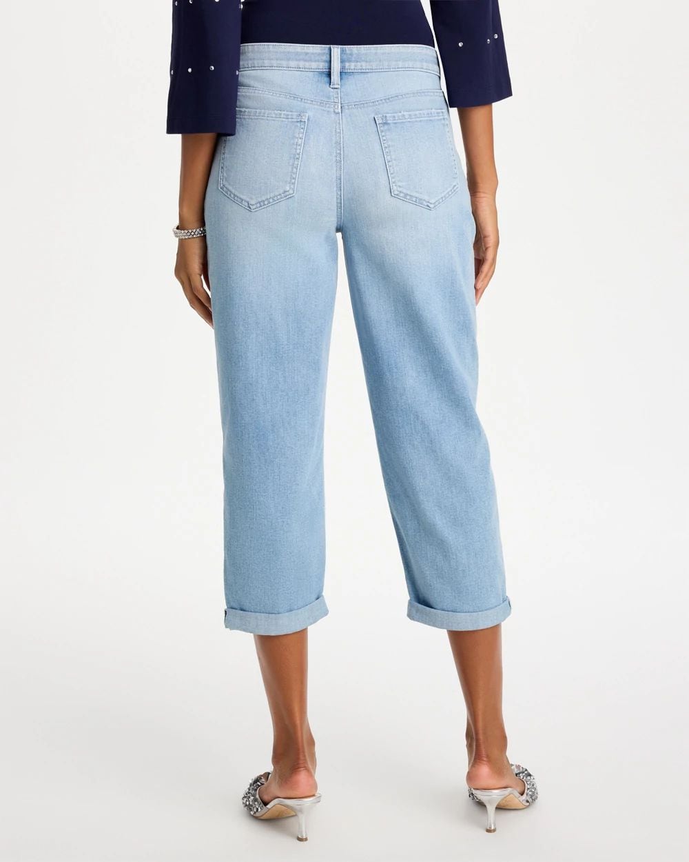 Relaxed Boyfriend Rolled Hem Jean click to view larger image.