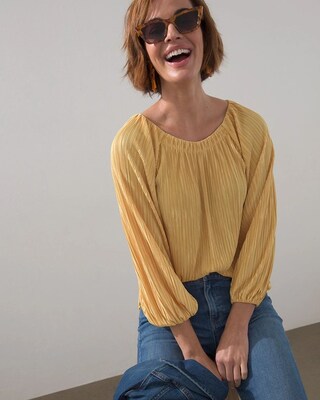 Shimmery Crinkle Tee