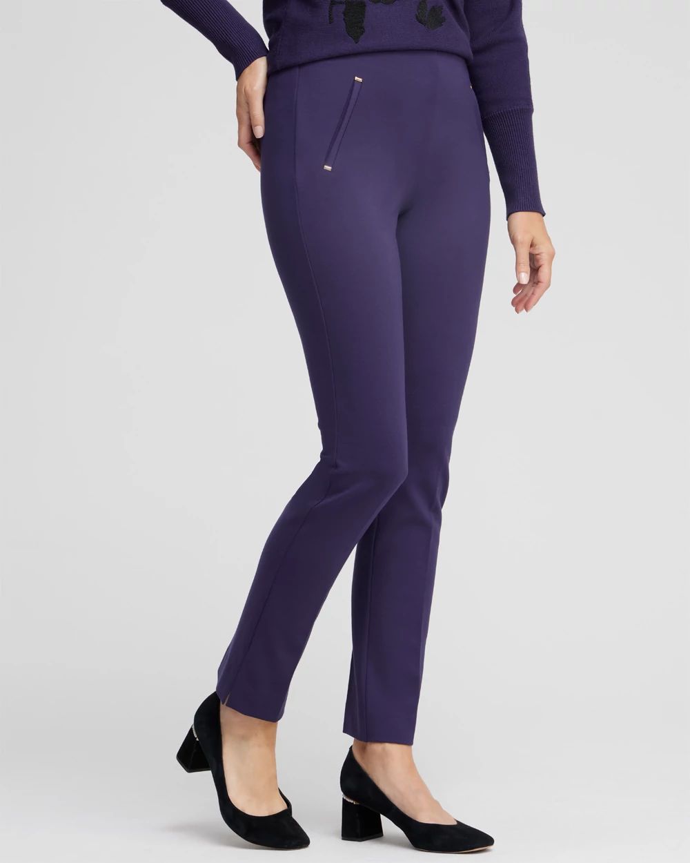 Juliet Slim Trim Detail Ankle Pants