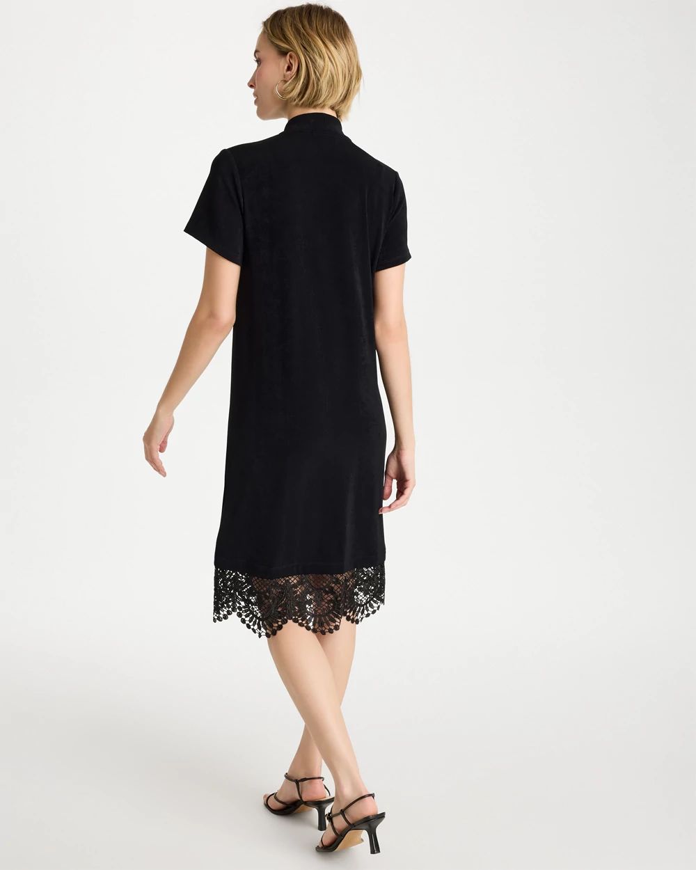 Travelers™ Lace Hem V-Neck Dress click to view larger image.