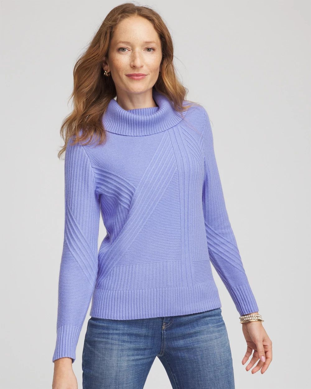 Ribbed Cowlneck Sweater click to view larger image.