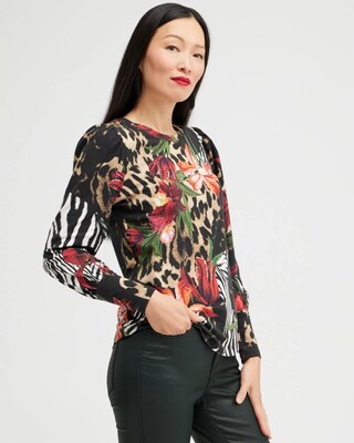 Mixed Animal Print Tee