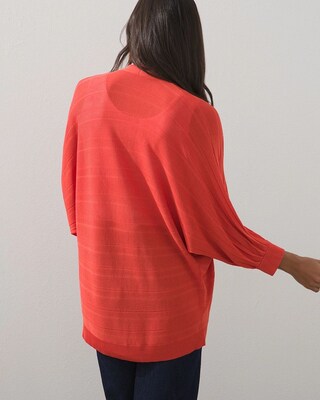 Faux Pleat Cardigan