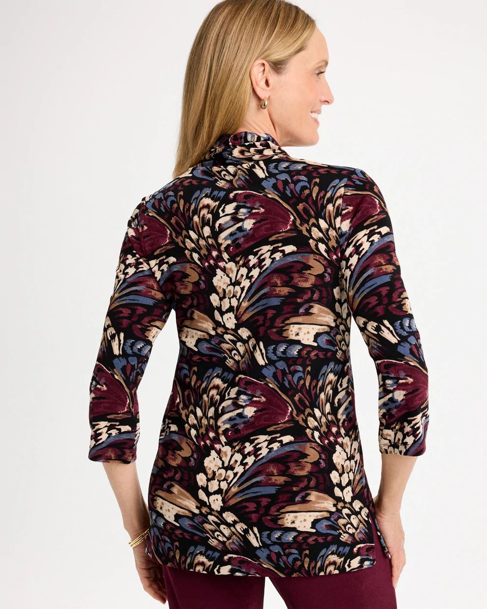 Travelers™ Artisanal Shawl-Collar Tunic click to view larger image.