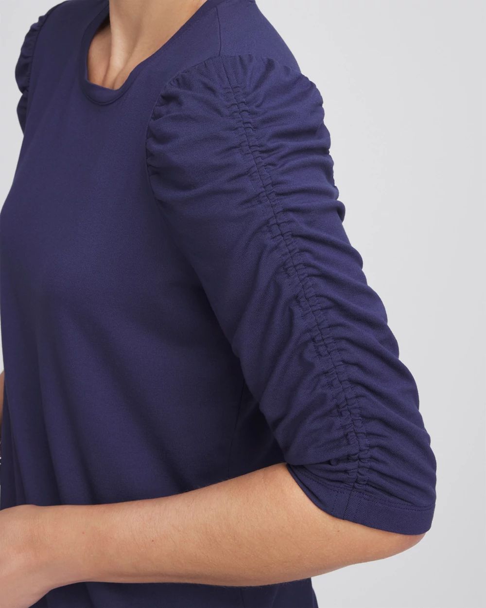 Touch of Cool™ Ruched Sleeve Tee