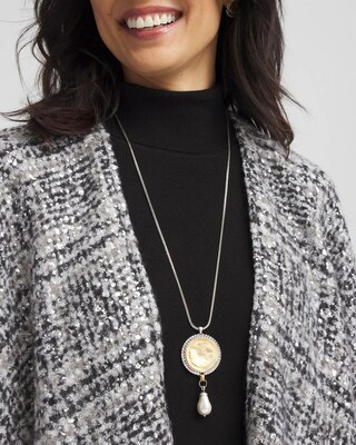 Adjustable Coin Pendant Necklace