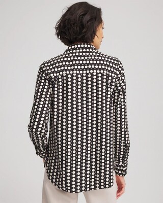 No Iron™ Printed Sateen Shirt click to view larger image.