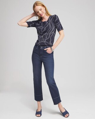 Abstract Everyday Elbow Sleeve Tee