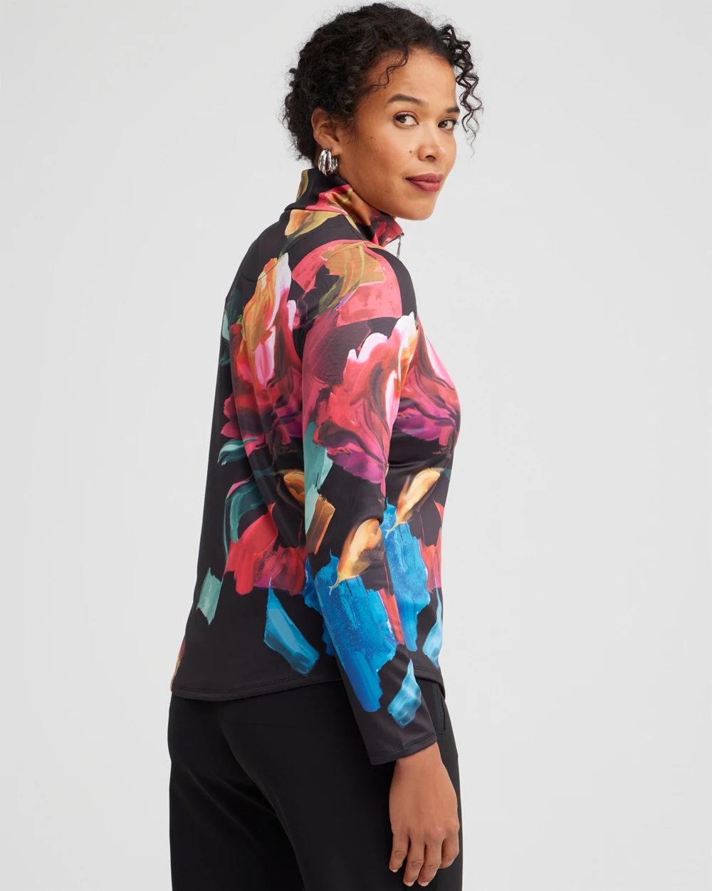 Zenergy UPF Floral Long Sleeve Top