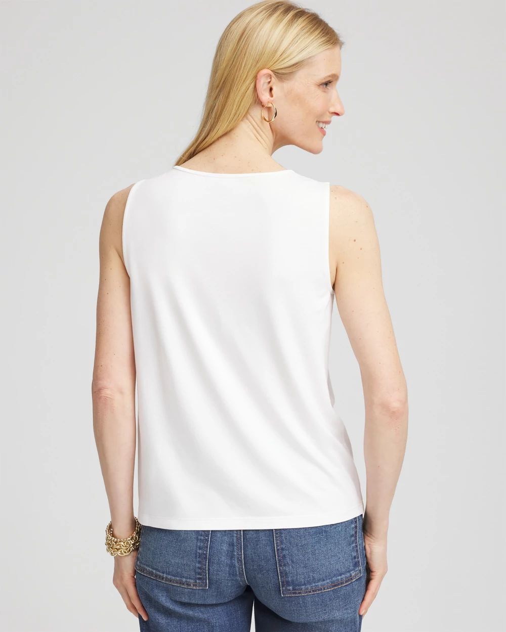 3D Ruffle Front Tank