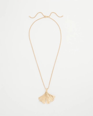 Ginkgo Leaf Pendant Necklace