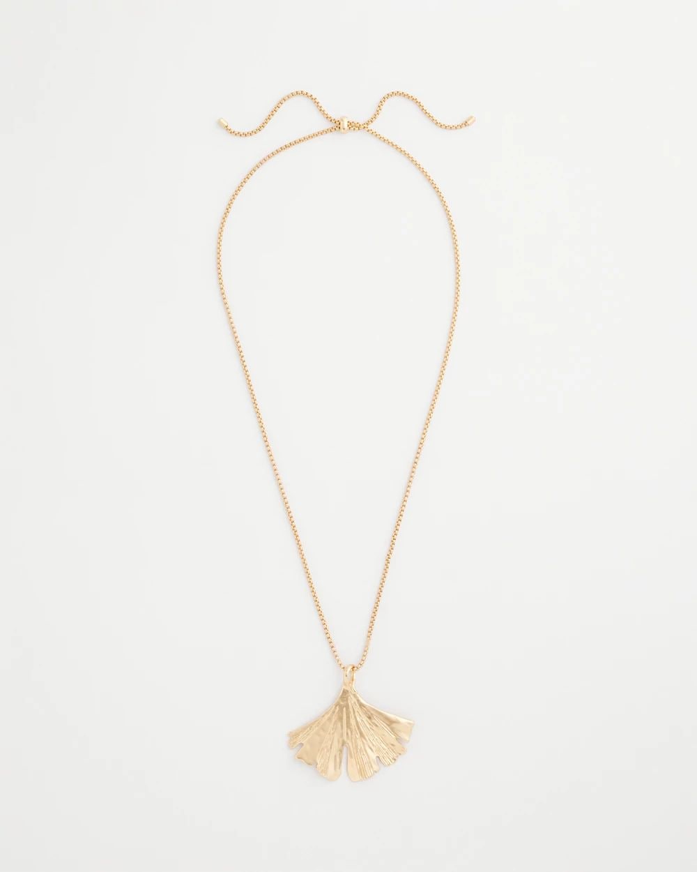 Ginkgo Leaf Pendant Necklace