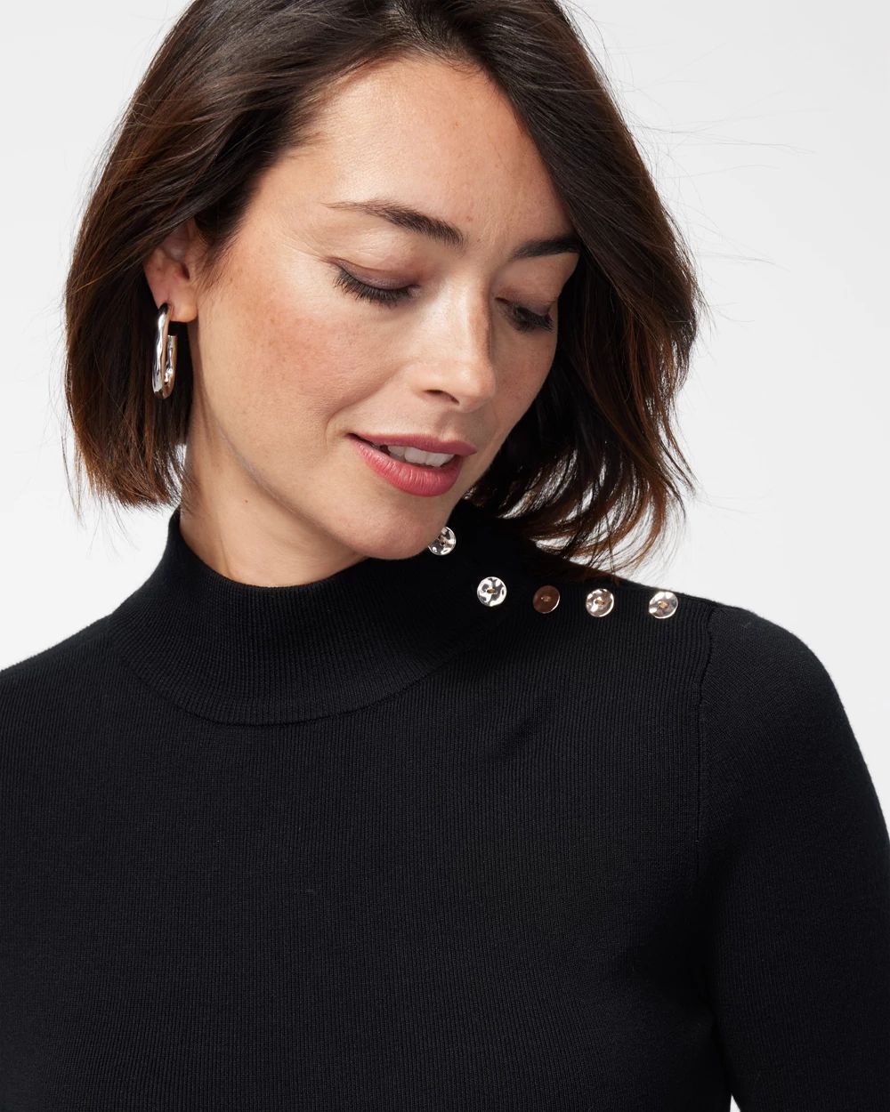 ECOVERO Mock Neck Sweater