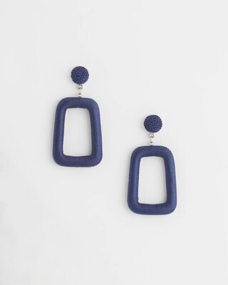 No Droop™ Navy Square Hoops
