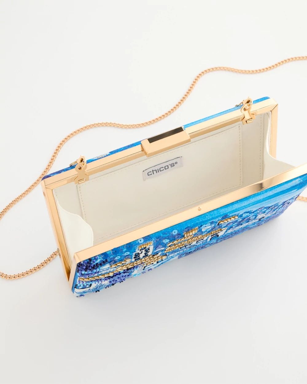 Embellished Cotton Seaside Clutch