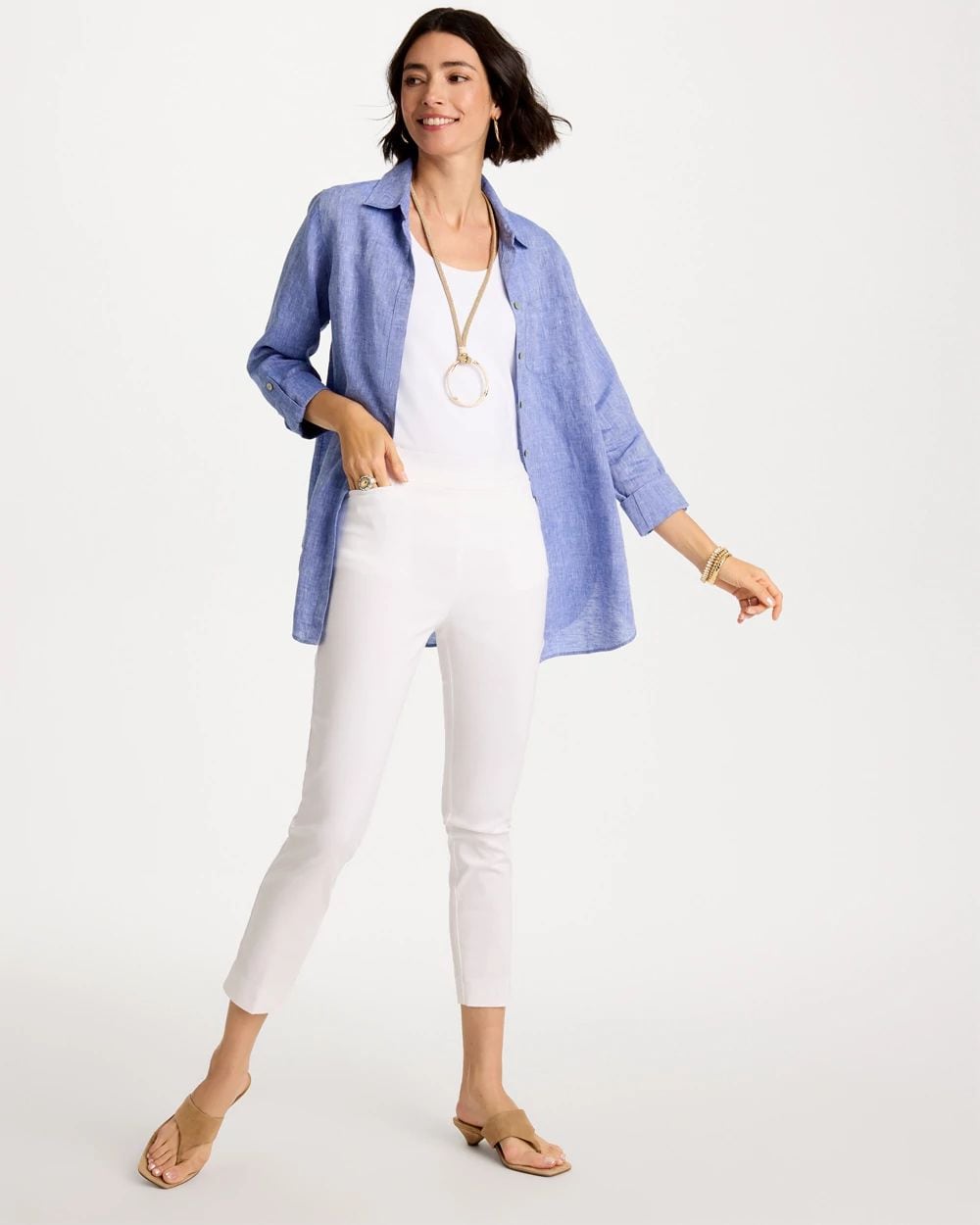 Petite Brigitte™ Slim Pull-On Ankle Pants