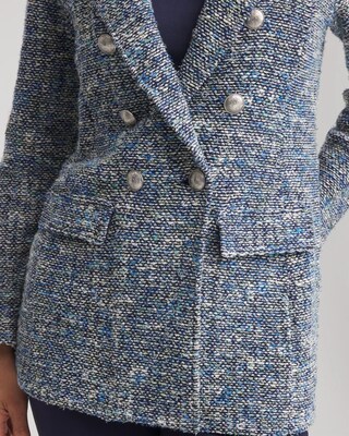 Tweed Double-Breasted Blazer click to view larger image.
