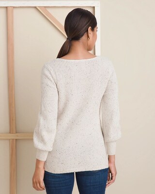 Rib-Knit  Sweater