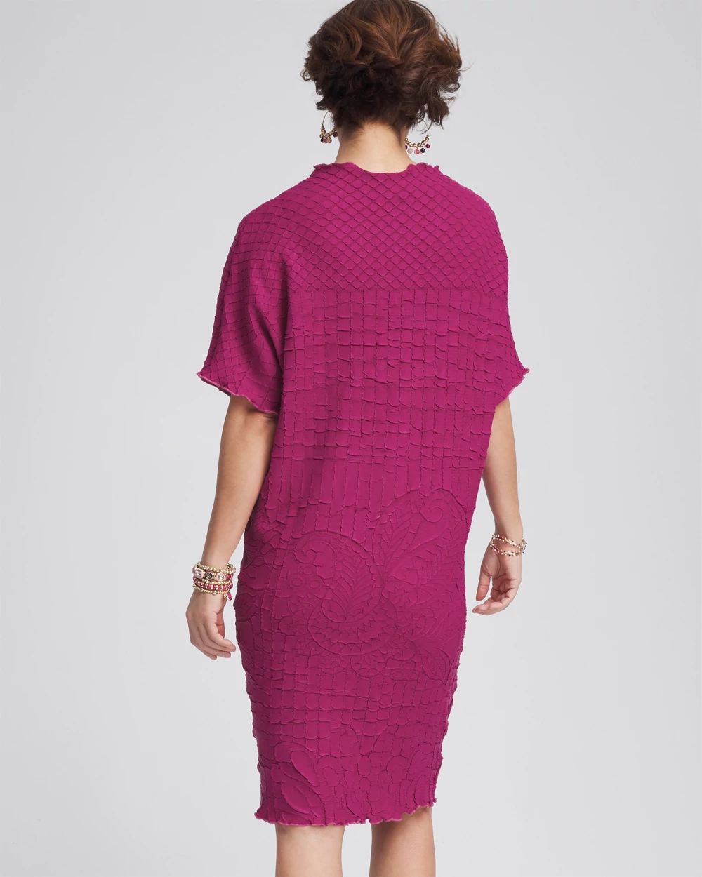 Travelers™ Collection Embossed Midi Dress