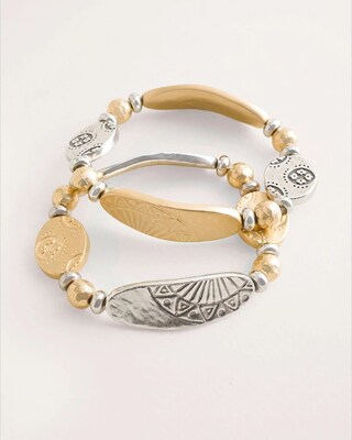 Mixed Metal Bracelet Set