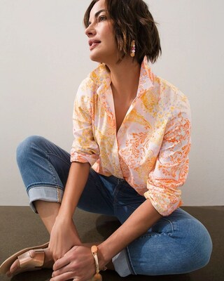 No Iron Coastal Paisley Shirt