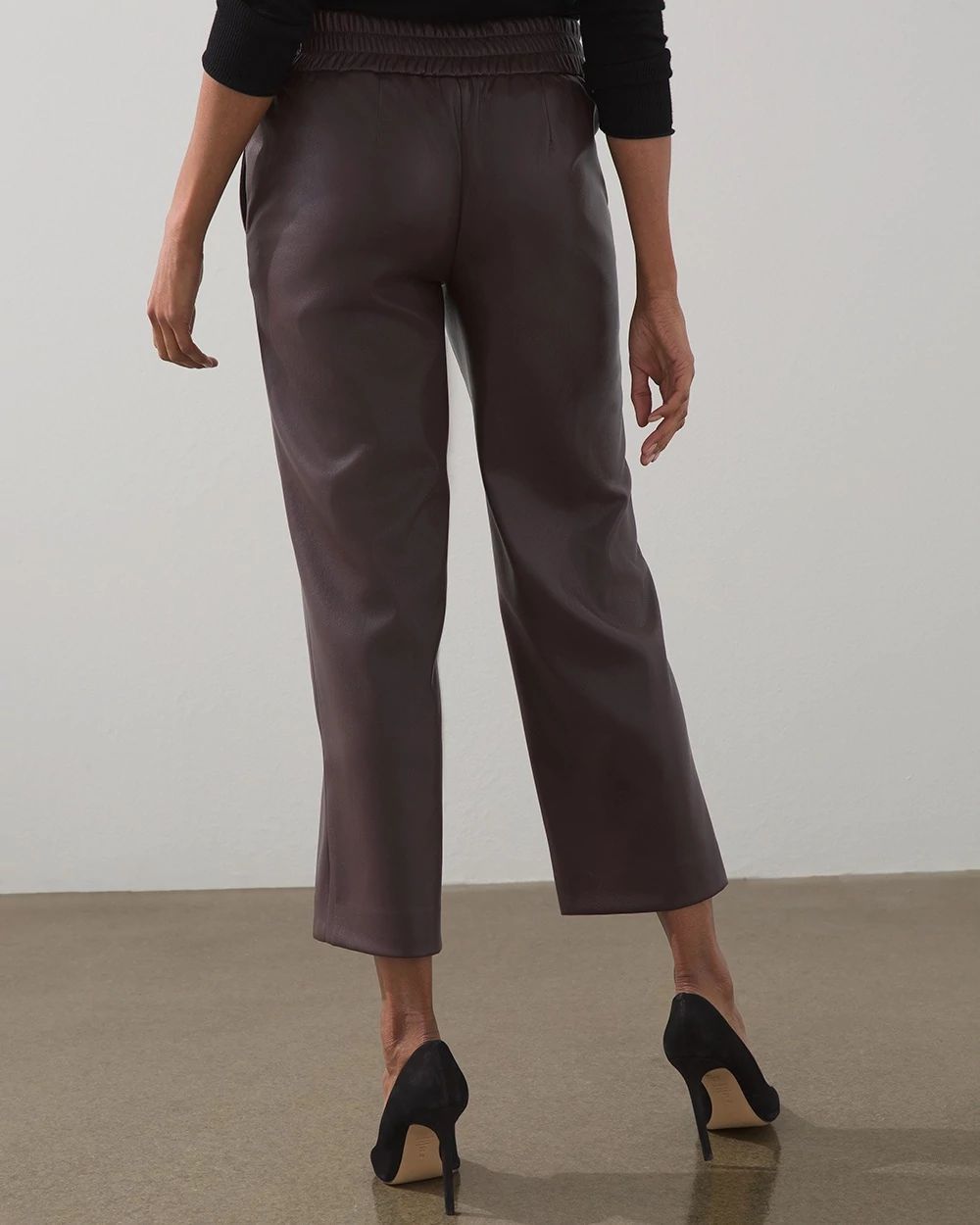 Faux Leather Crops