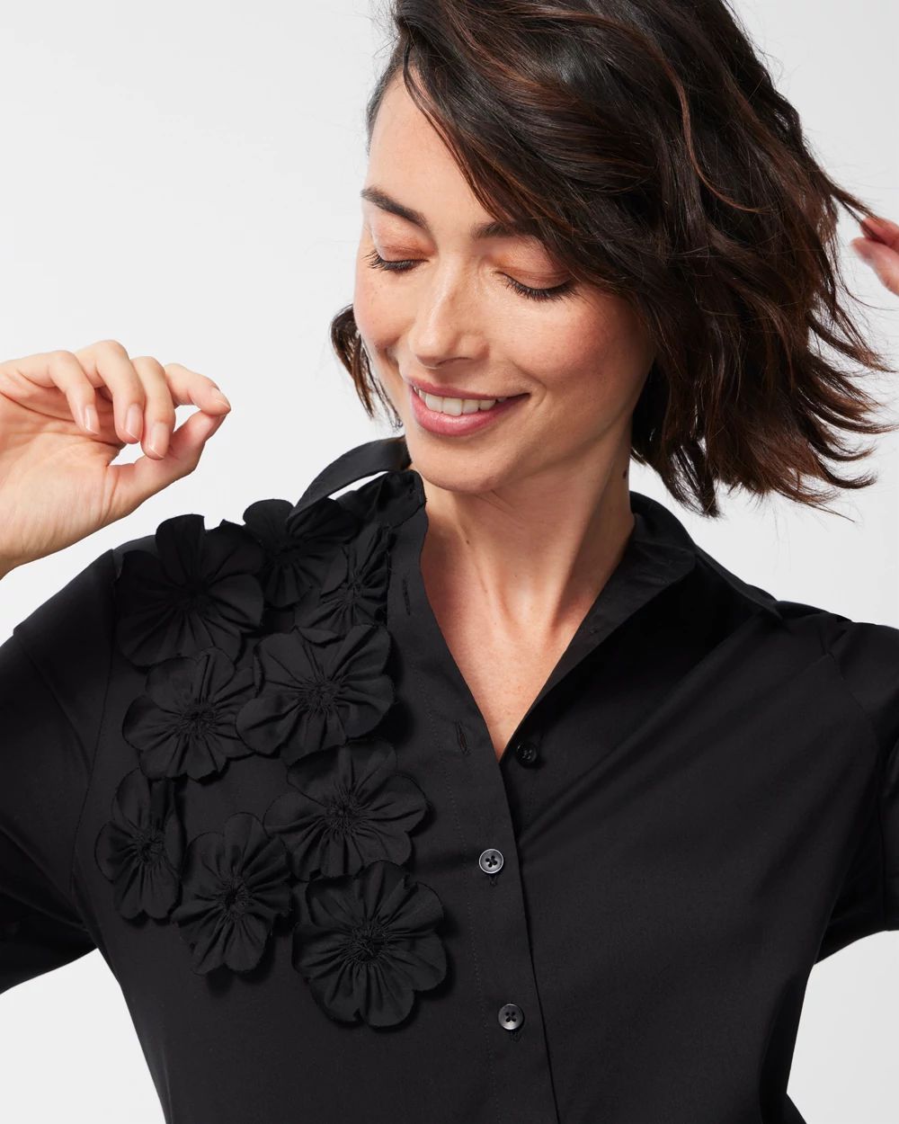 Poplin 3D Applique Tunic
